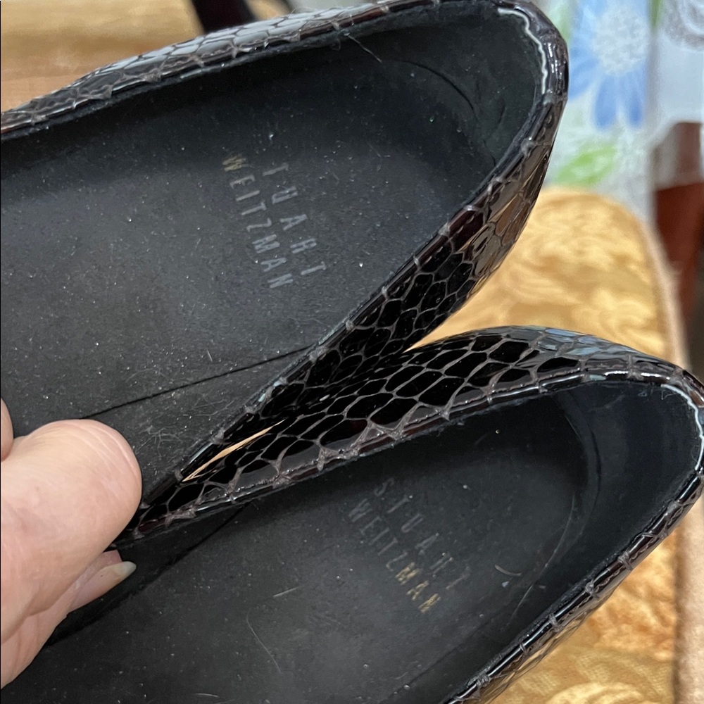 Stuart Weitzman Pre-Owned Brown patents leather Tussle shoes - Picture 3 of 8